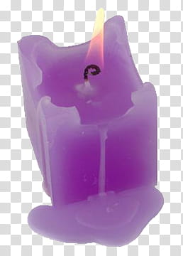 AESTHETIC GRUNGE, lighted purple candle transparent background PNG clipart