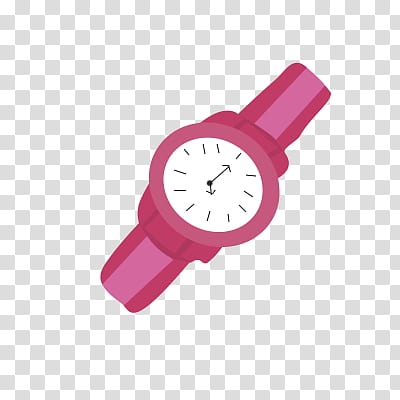 nes, round pink analog watch transparent background PNG clipart