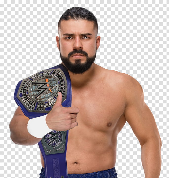 Andrade Almas Cruiserweight Champion transparent background PNG clipart