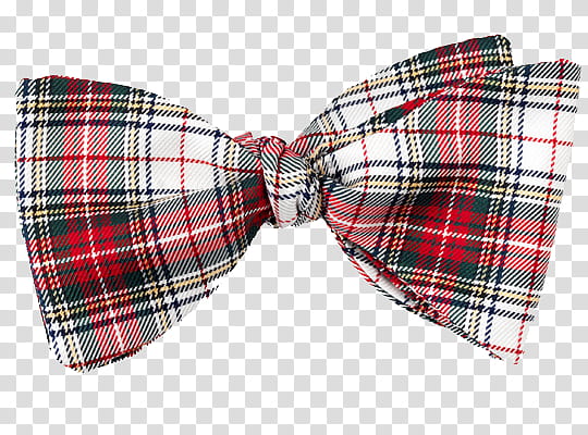 Bows II, black, white, and red plaid bow tie illustration transparent background PNG clipart