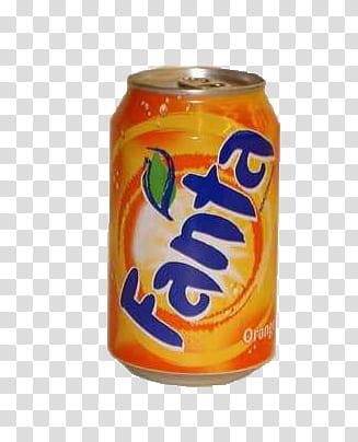 Food, Fanta orange drink can transparent background PNG clipart