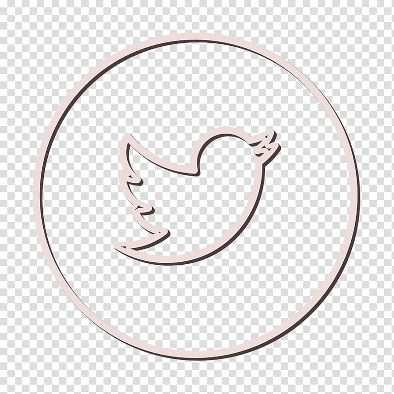 bird icon circles icon line icon, Neon Icon, Social Icon, Tweet Icon, Twitter Icon, Nose transparent background PNG clipart