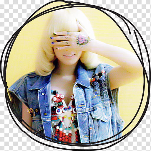 Taeyeon IGAB Circle Lines Folder Icon , Taeyeon , woman's portrait transparent background PNG clipart