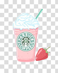 s, Starbucks Coffee strawberry flavored illustration transparent background PNG clipart