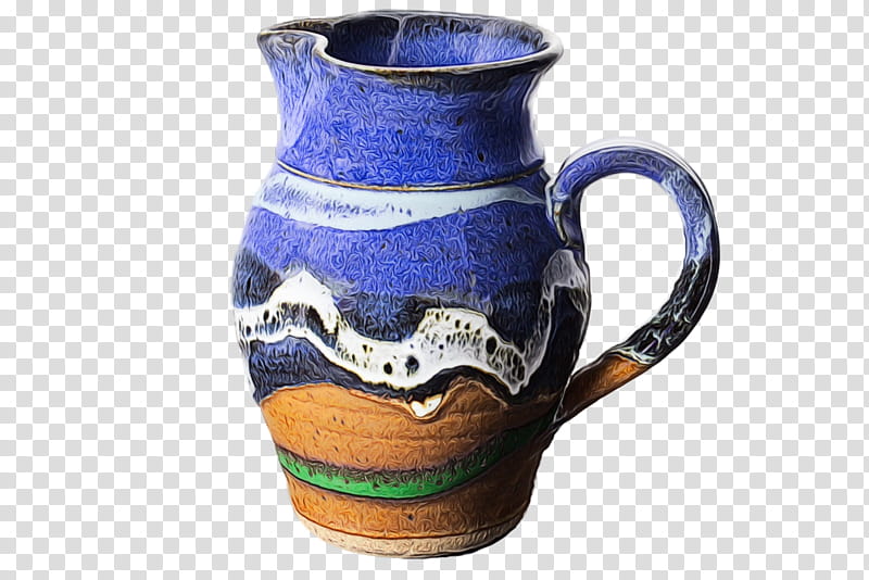 Blue Fire, Pottery, Pitcher, Stoneware, Jug, Ceramic, Craft, Ceramic Pottery Glazes transparent background PNG clipart