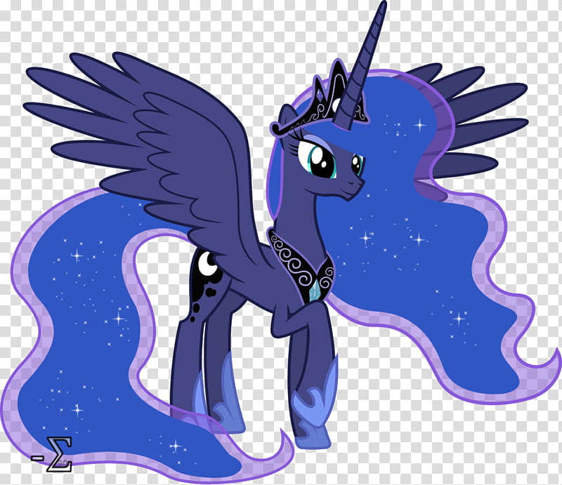 Regal Princess Luna, purple my little pony illustration transparent background PNG clipart