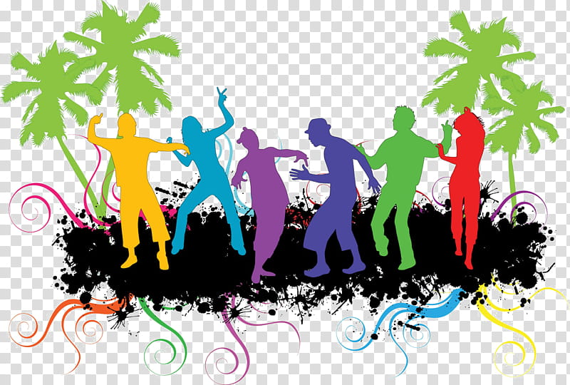 Group Of People, Dance Party, Nightclub, Dance Music, Silhouette, Social Group, Community, Plant transparent background PNG clipart