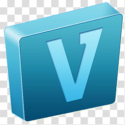 Rounded Surface, blue letter V tile illustration transparent background PNG clipart