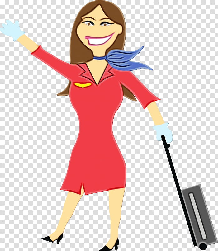 cartoon charwoman fictional character costume, Watercolor, Paint, Wet Ink, Cartoon transparent background PNG clipart