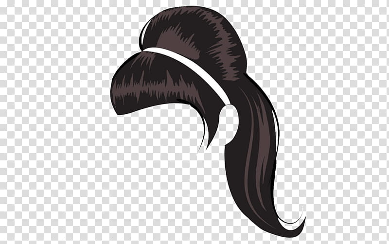 Hair, Ponytail, Hairstyle, Bangs, Hairdresser, Drawing, Black Hair, Wig transparent background PNG clipart