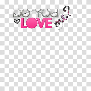 Do you love me transparent background PNG clipart
