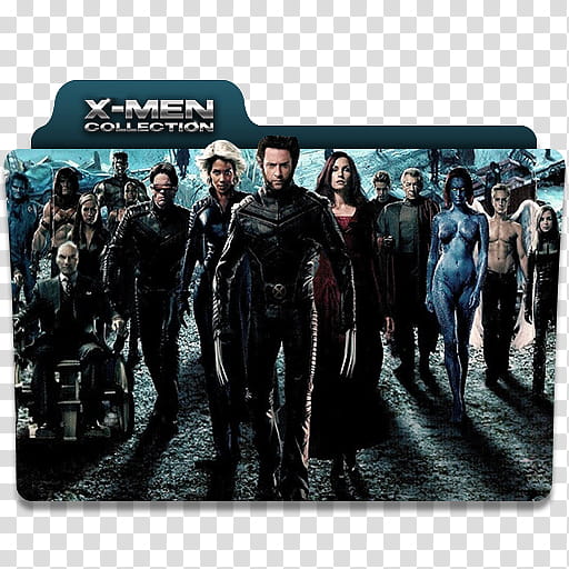 X Men Collection   Folder Icon, X Men Collection ( ) transparent background PNG clipart