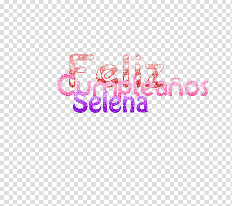 Texto Feliz Cumpleanos Selena I transparent background PNG clipart