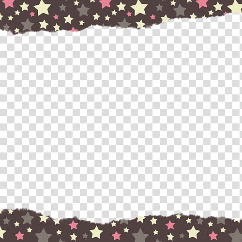 marcos tipo papel, star print with brown background border transparent background PNG clipart