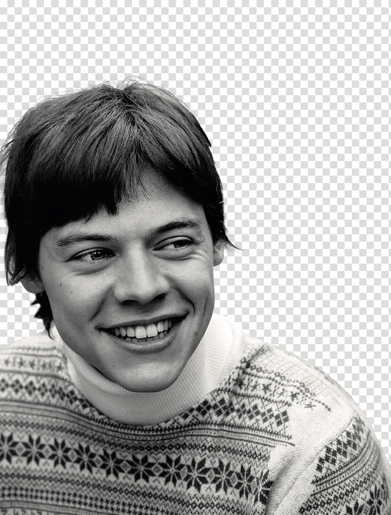 Harry Styles, smiling man and looking side view transparent background PNG clipart