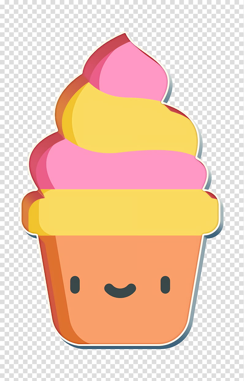 Tropical icon Summer icon Ice cream icon, Frozen Dessert, Pink, Food, Side Dish, Dairy, Cone transparent background PNG clipart