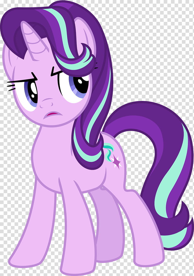 Pony Starlight Glimmer, purple and white cartoon character transparent background PNG clipart