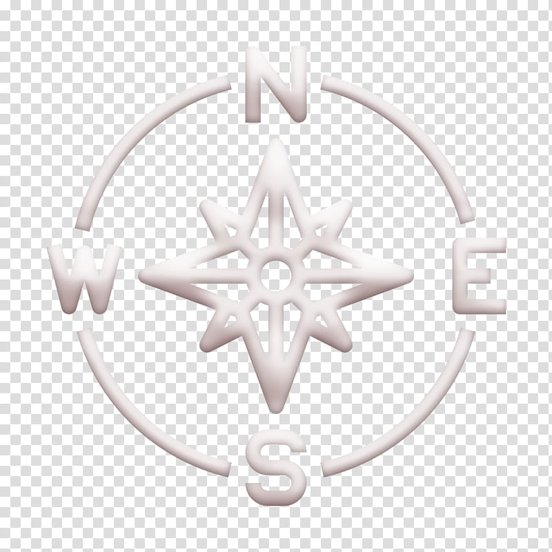 Compass icon Navigation icon, Logo, Emblem, Text, Symbol, Circle, Blackandwhite, Wheel transparent background PNG clipart