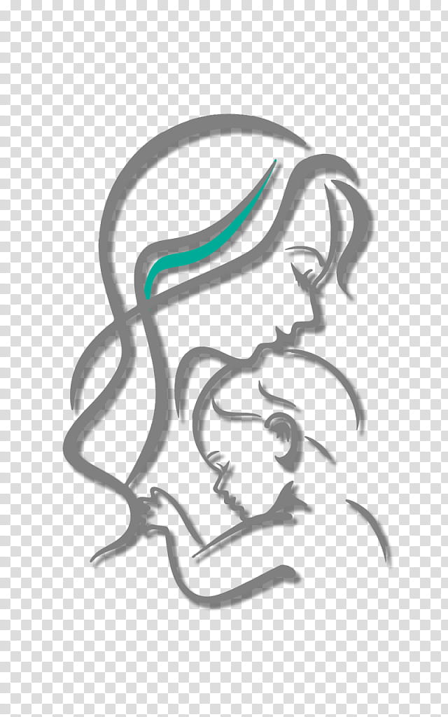 Abstract Mother With A Child In Continuous One Line Drawing, 42% OFF