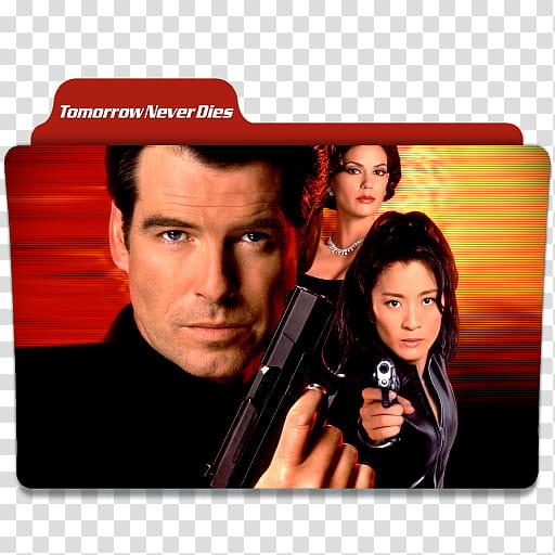 James Bond Series Folder Icons, () Tomorrow Never Dies v transparent background PNG clipart