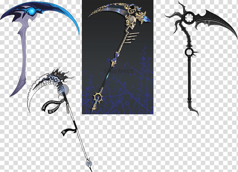 Human Skull Drawing, Spirit Albarn, Death, Scythe, Sickle, Black And White
, Character, Blue transparent background PNG clipart