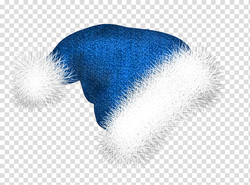 Hat, blue and white Santa hat transparent background PNG clipart