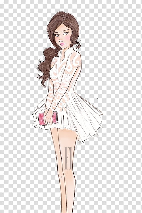 Flawlessbieber  Drawings, woman in white dress illustration transparent background PNG clipart
