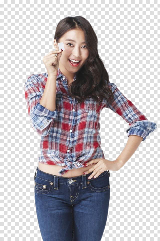 Bora SISTAR , woman holding white card transparent background PNG clipart