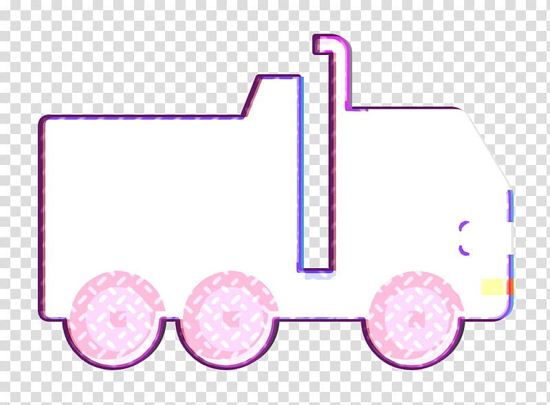 Truck icon Car icon, Purple, Text, Pink, Circle transparent background PNG clipart