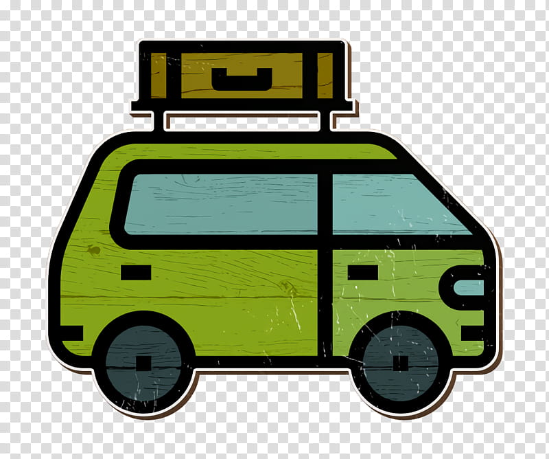 Transportation icon Van icon Car icon, Vehicle, Yellow, Cartoon, Electric Vehicle transparent background PNG clipart