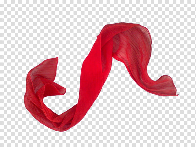 Red scarf vectr, Red Silk Ribbon, Red satin material transparent