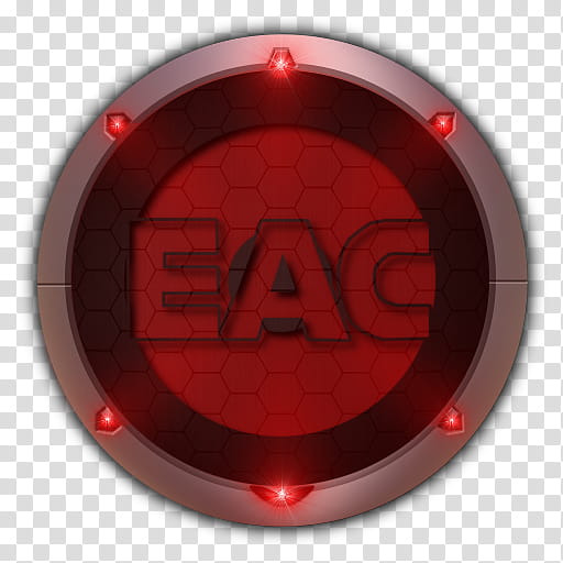 Crysis Style Icon , Crysis EAC (, round gray and red EAC logo transparent background PNG clipart