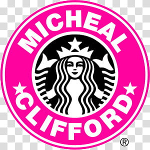 Starbucks Logos s, Starbucks logo with Michael Clifford text transparent background PNG clipart