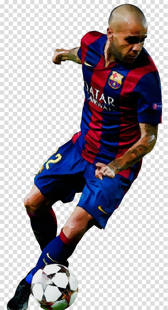 Soccer Ball, Watercolor, Paint, Wet Ink, Dani Alves, Team Sport, Soccer Player, Fc Barcelona transparent background PNG clipart