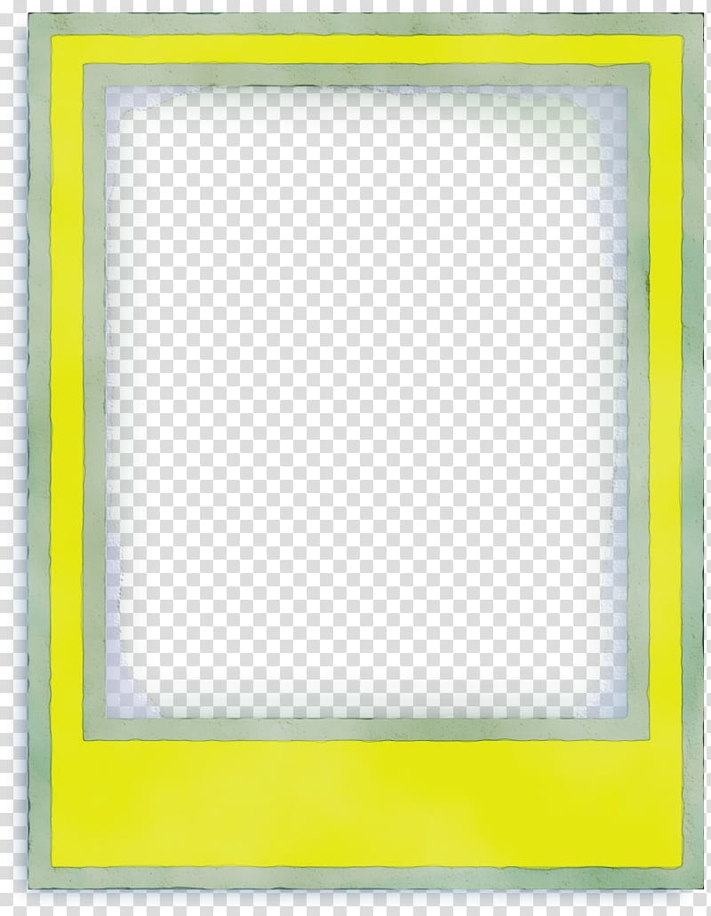 frame, Polaroid Frame, Polaroid Frame, Frame, Watercolor, Paint, Wet Ink, Yellow transparent background PNG clipart