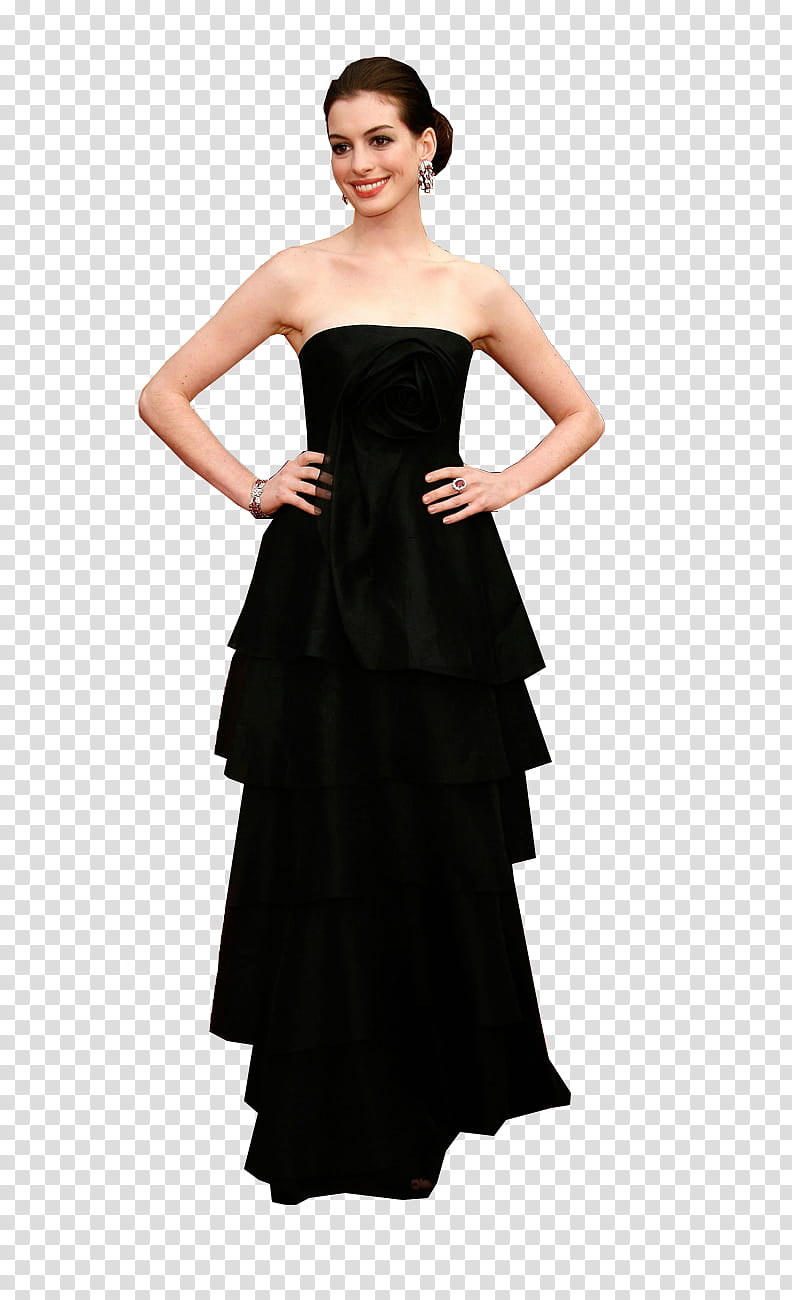 Anne Hathaway Red Carpet transparent background PNG clipart