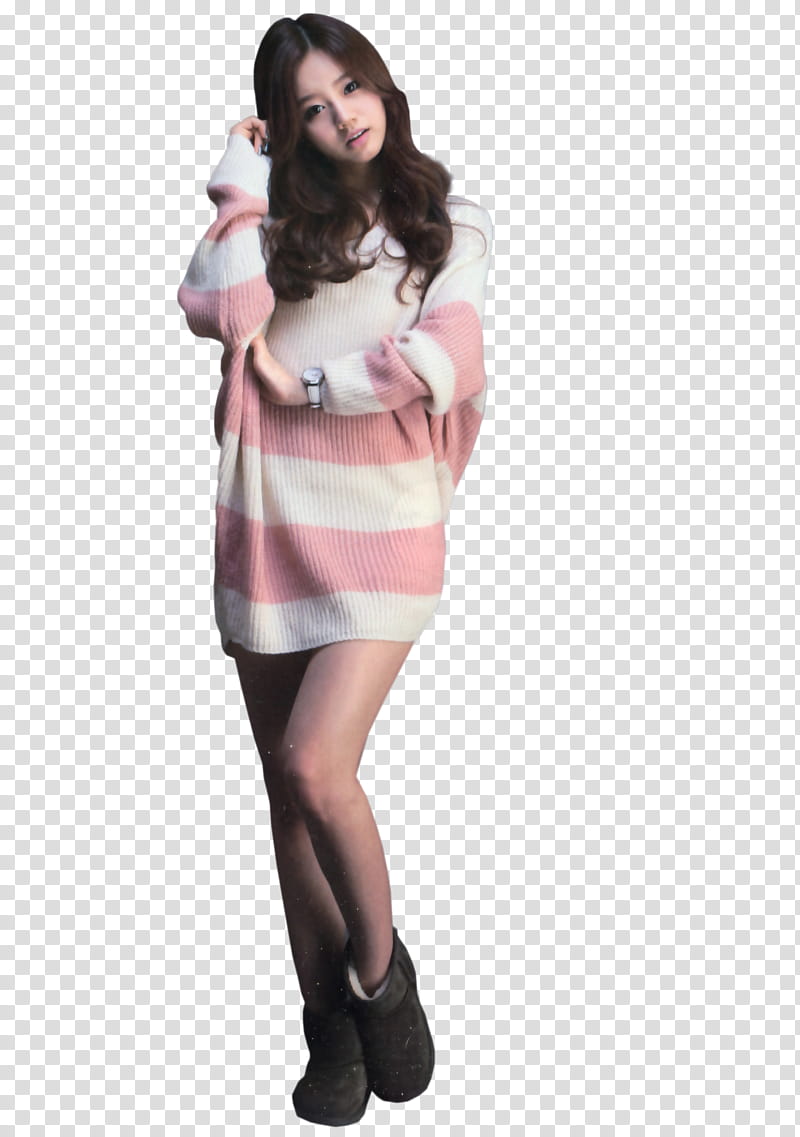 RENDER Hyeri Girl Day, women's pink sleeveless dress transparent background PNG clipart
