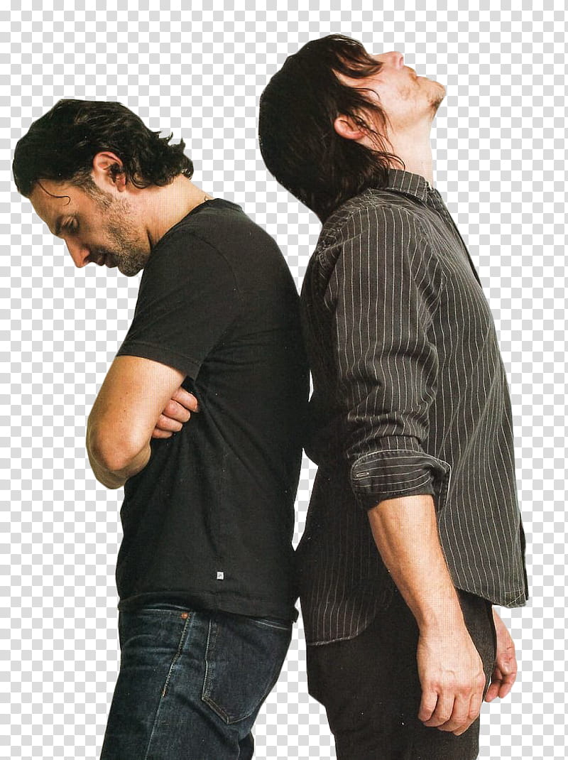 Andrew Lincoln and Norman Reedus transparent background PNG clipart