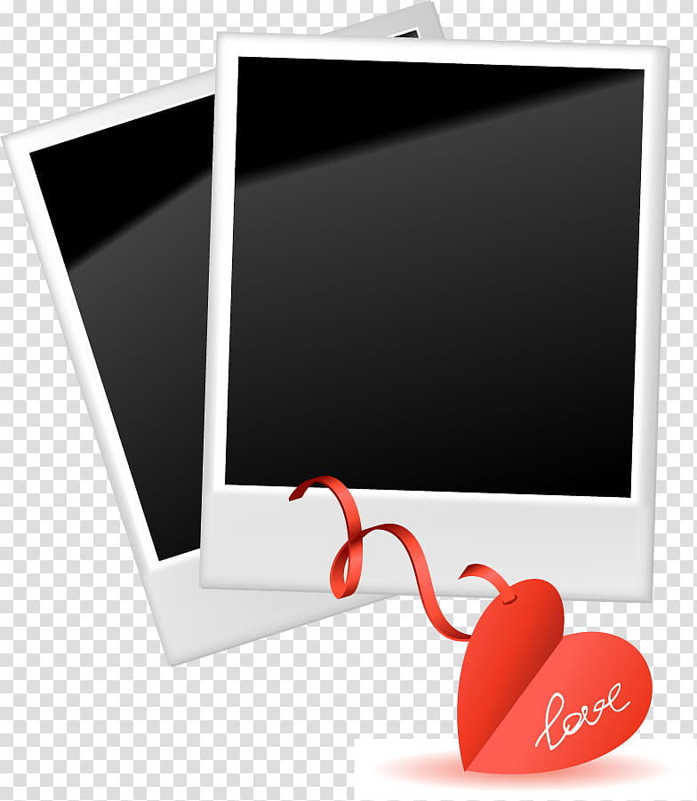 Happy Valentine Set , two blank papers transparent background PNG clipart