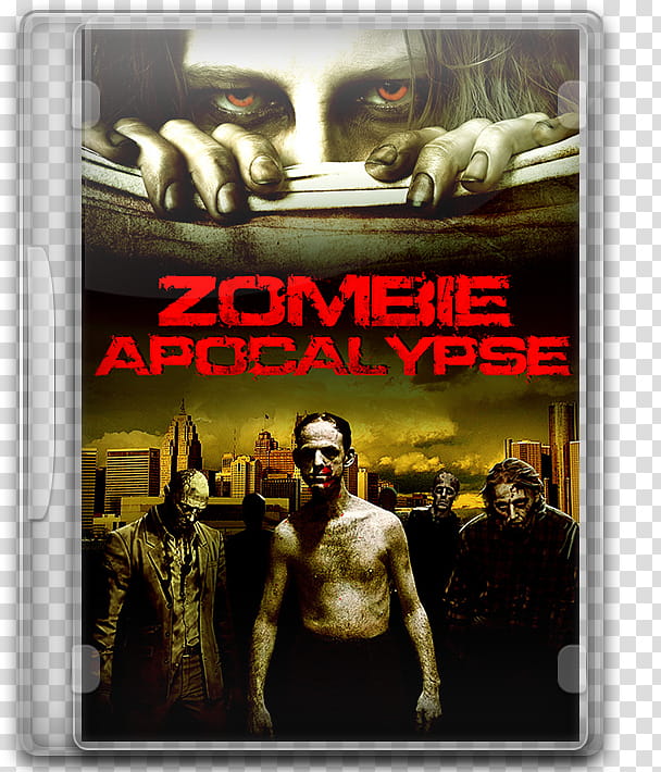 Zombie Apocalypse  DVD Case Icon transparent background PNG clipart