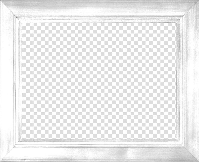 white frame transparent background PNG clipart