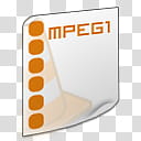 LeopAqua, white and orange MPEG icon transparent background PNG clipart
