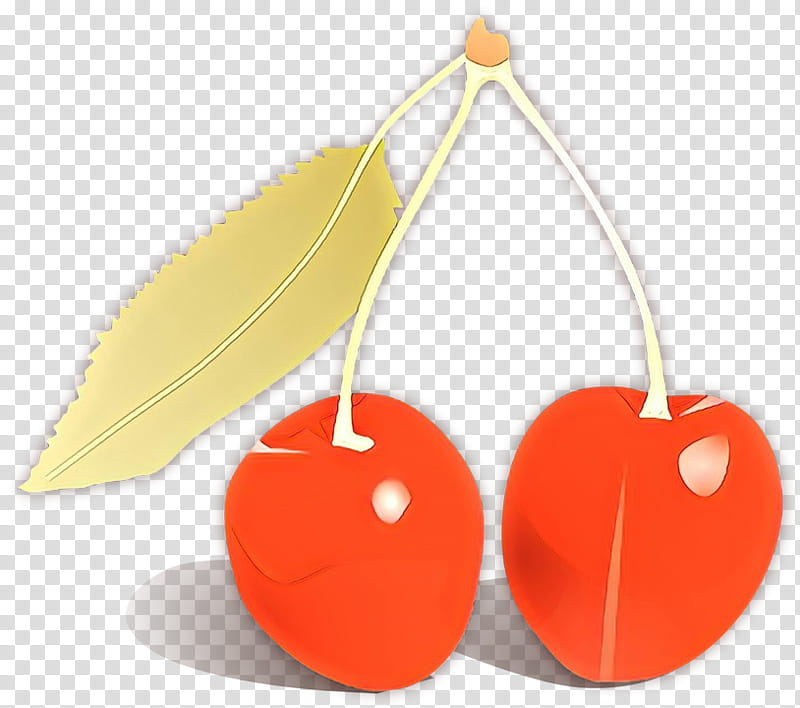 Orange, Cartoon, Cherry, Earrings, Plant, Fashion Accessory, Heart transparent background PNG clipart