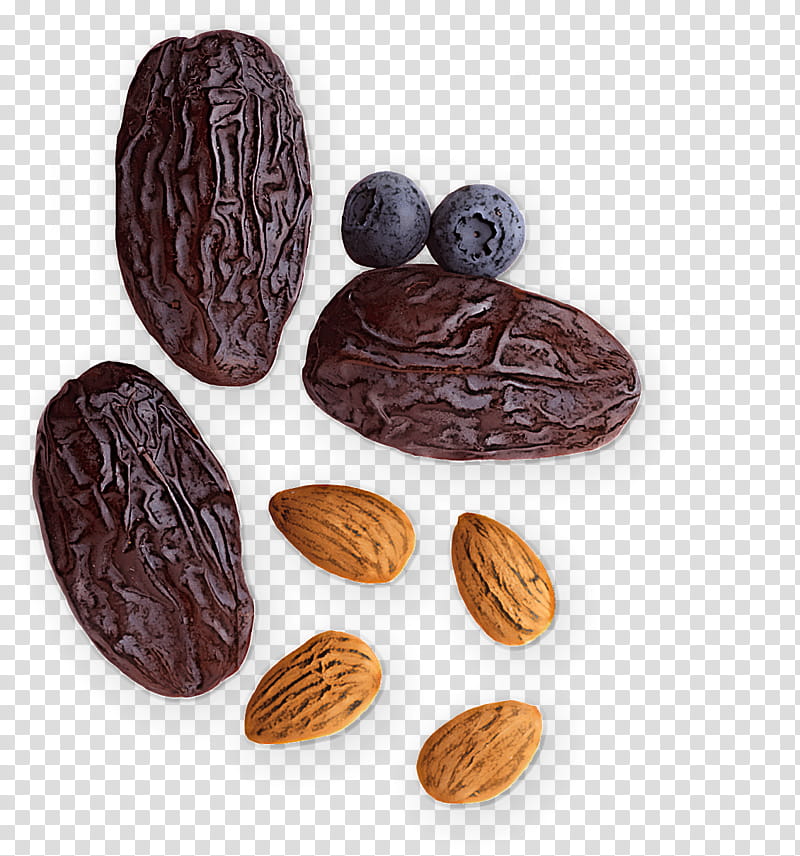 Chocolate, Almond, Cocoa Bean, Nut, Food, Plant, Superfood, Dried Fruit transparent background PNG clipart