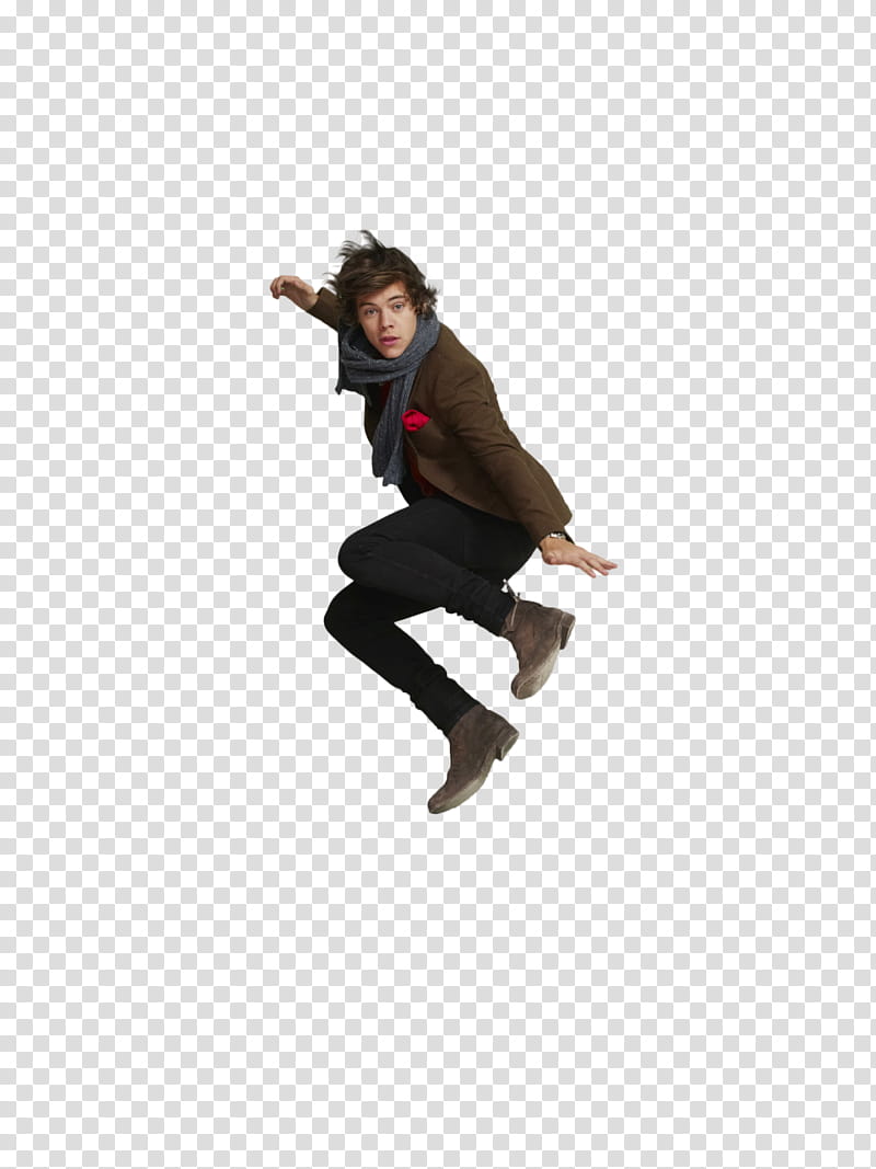 One Direction, Harry Styles jumping transparent background PNG clipart