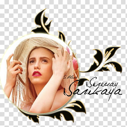 Serenay Sarikaya logo, woman transparent background PNG clipart