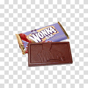 Wonka Bar with pack transparent background PNG clipart