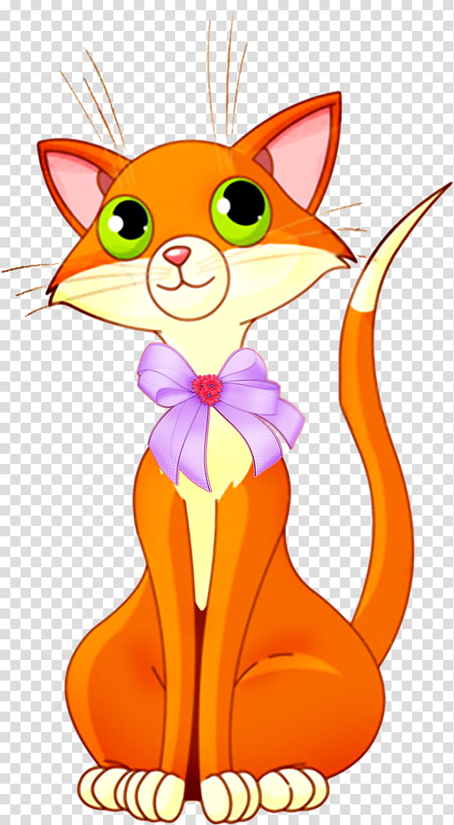 Cat And Dog, Purr, Drawing, Orange, Whiskers, Flower, Tail, RED Fox transparent background PNG clipart