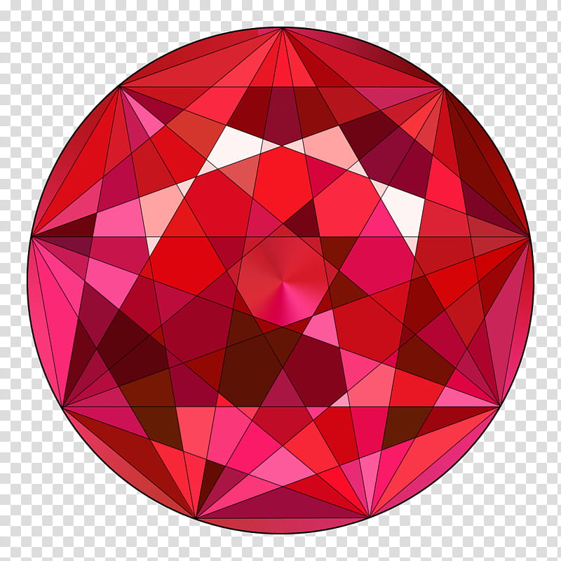 Crystal, round red gemstone transparent background PNG clipart