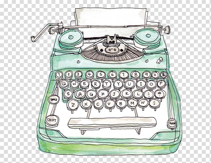 typewriter office equipment office supplies transparent background PNG clipart
